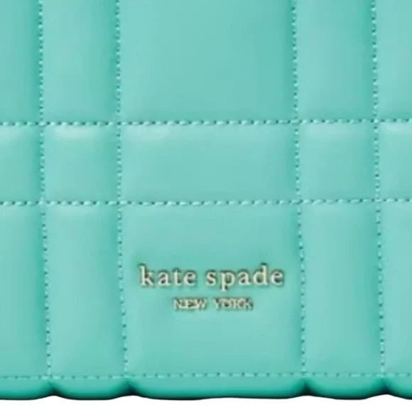 Kate Spade Softwhere Mini Tote in Summer Rain Quilted Leather Bag With Duster - Picture 11 of 11